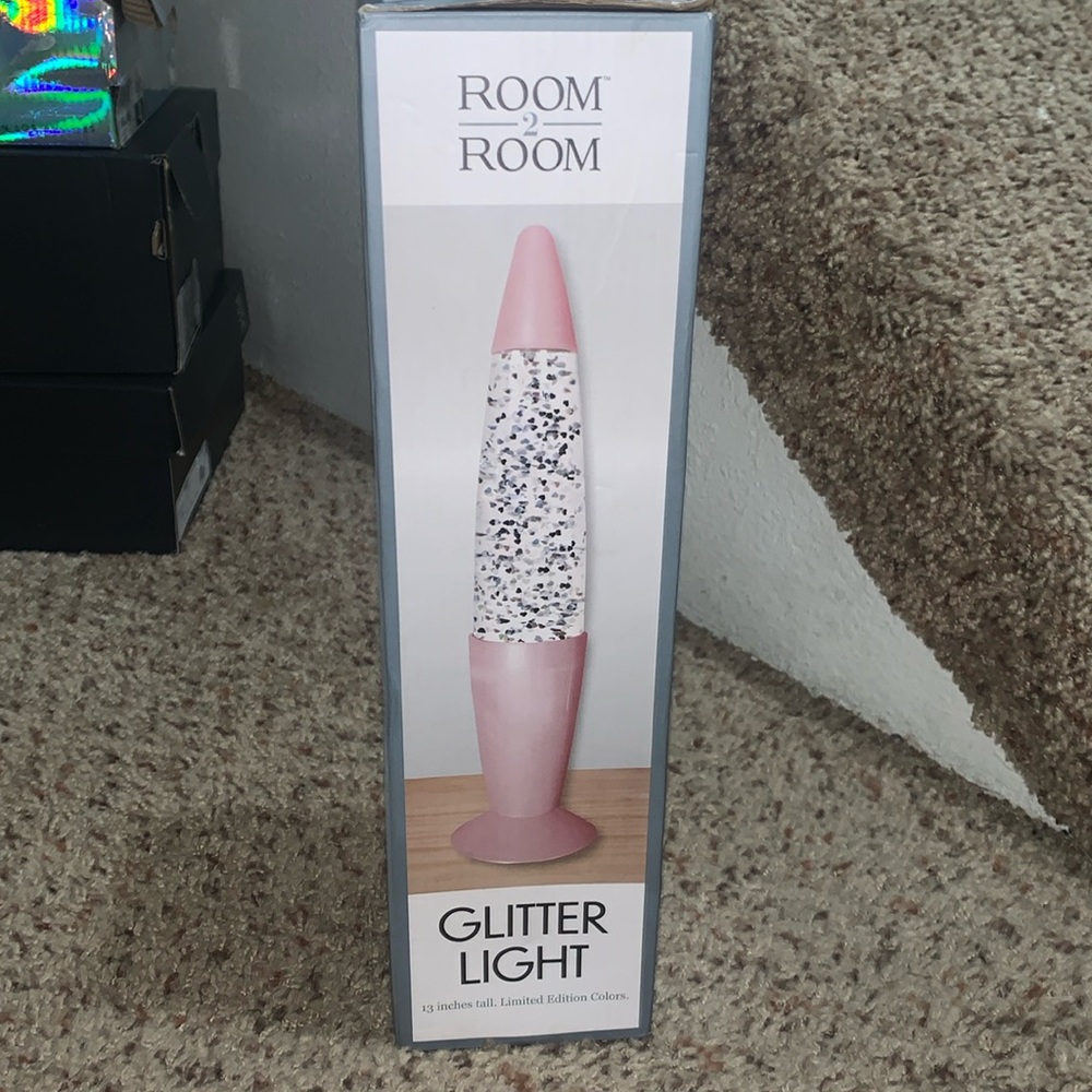 Pink glitter light